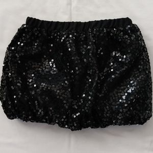 Black sequin skirt